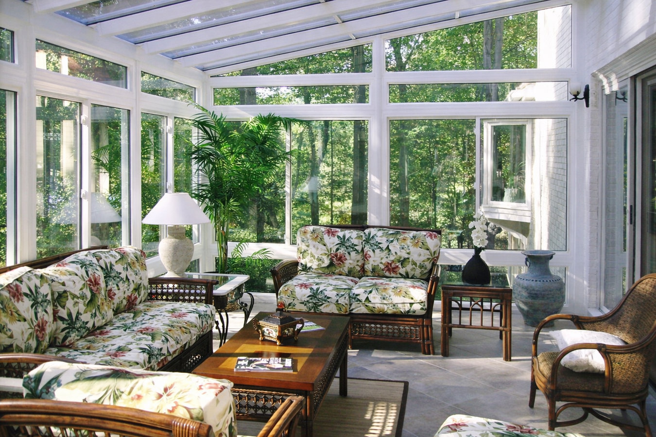 Deck-to-sunroom conversion in Fullerton, CA