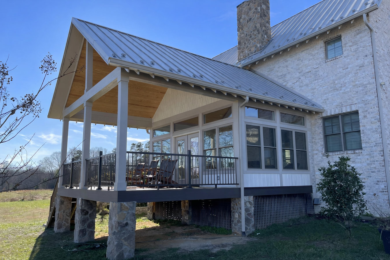 Patio-to-sunroom conversion